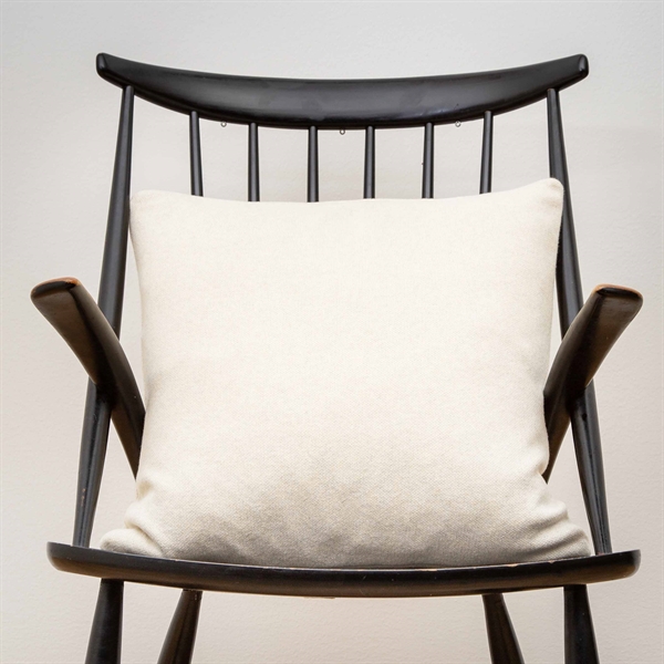 Soft knitted cushion cover 50x50 White melange